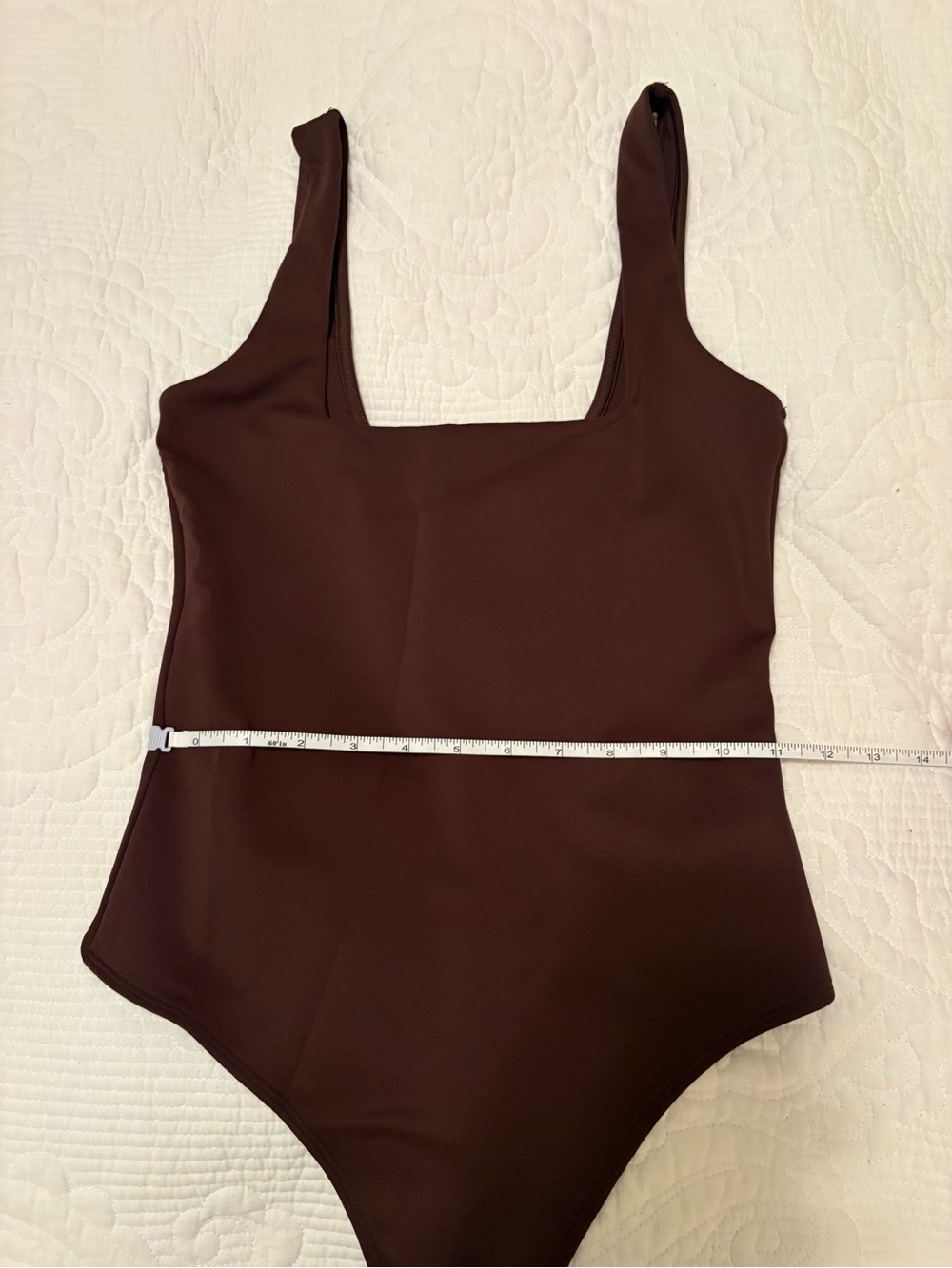 Good American Square-Neck Chocolate Brown Bodysuit - Picture 4 of 6